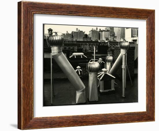 Air Vents, New York, 1943-Brett Weston-Framed Photographic Print