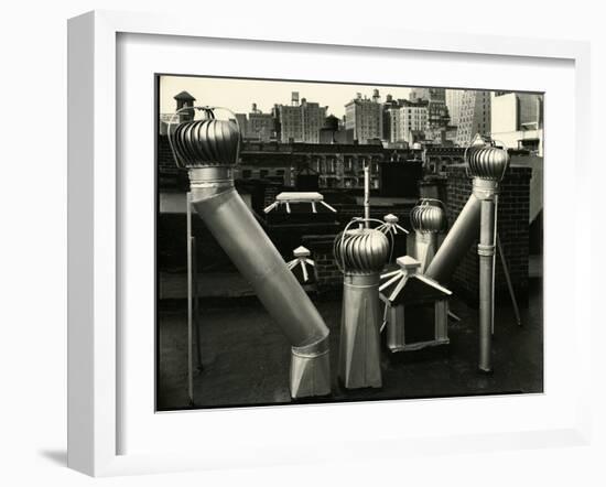 Air Vents, New York, 1943-Brett Weston-Framed Photographic Print
