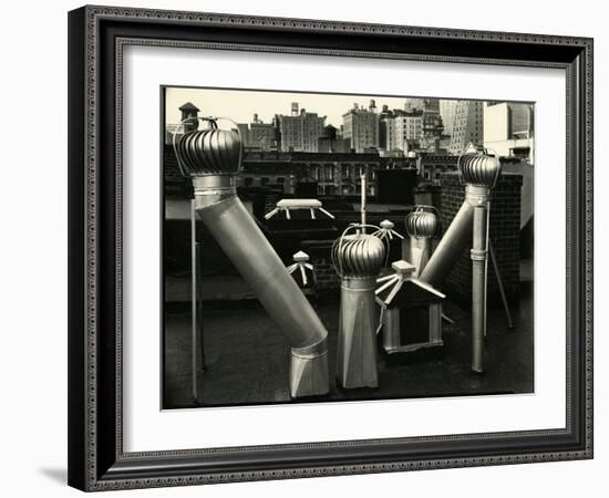 Air Vents, New York, 1943-Brett Weston-Framed Photographic Print