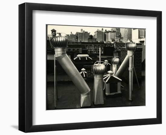 Air Vents, New York, 1943-Brett Weston-Framed Photographic Print