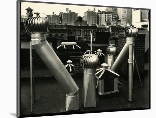 Air Vents, New York, 1943-Brett Weston-Mounted Photographic Print