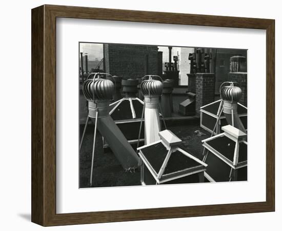 Air Vents On Rooftop, New York, 1946-Brett Weston-Framed Photographic Print