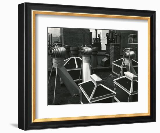 Air Vents On Rooftop, New York, 1946-Brett Weston-Framed Photographic Print