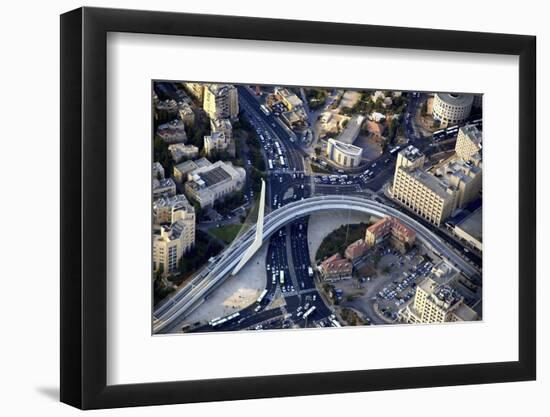 Air View of the Calatrava Bridge.-Stefano Amantini-Framed Photographic Print