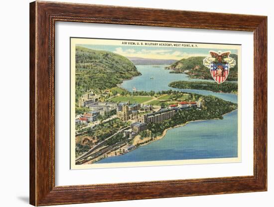 Air View, U.S. Military Academy, West Point, New York-null-Framed Art Print