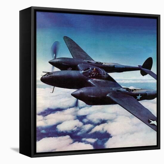 "Airborne Bomber," August 29, 1942-Ivan Dmitri-Framed Premier Image Canvas