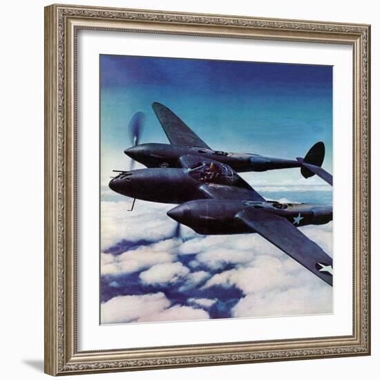 "Airborne Bomber," August 29, 1942-Ivan Dmitri-Framed Giclee Print