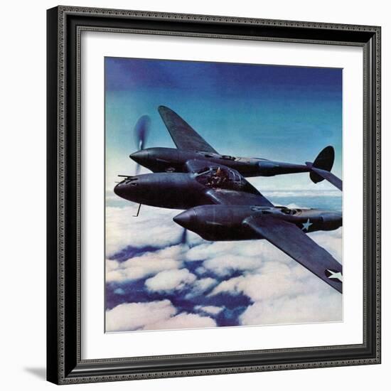"Airborne Bomber," August 29, 1942-Ivan Dmitri-Framed Giclee Print