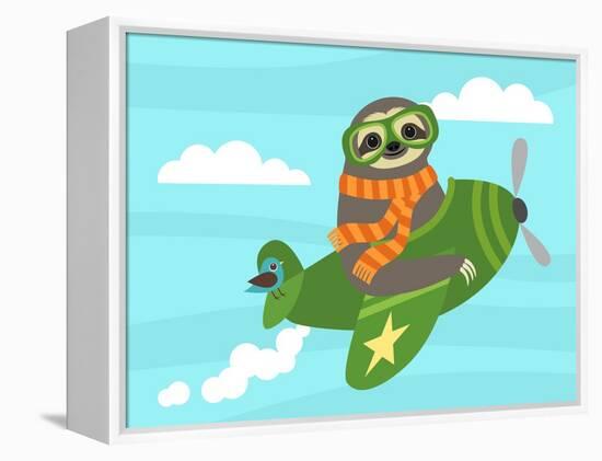 Airborne Sloth-Nancy Lee-Framed Stretched Canvas