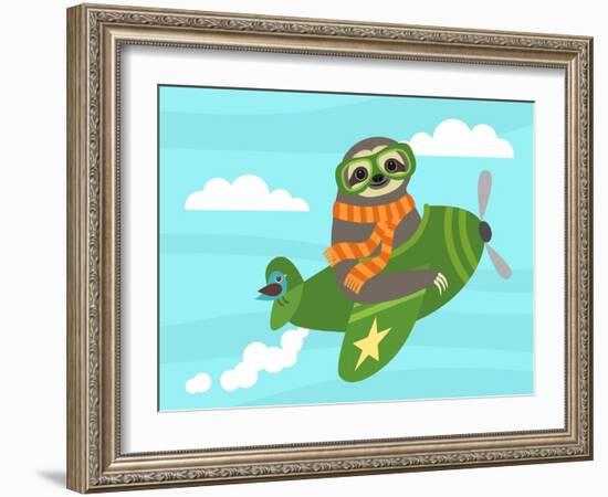 Airborne Sloth-Nancy Lee-Framed Art Print