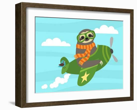 Airborne Sloth-Nancy Lee-Framed Art Print