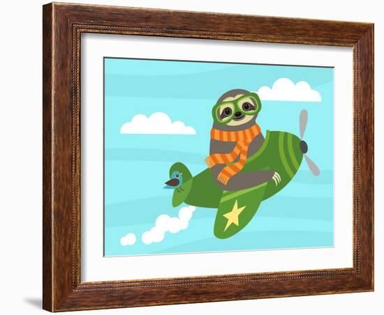 Airborne Sloth-Nancy Lee-Framed Art Print