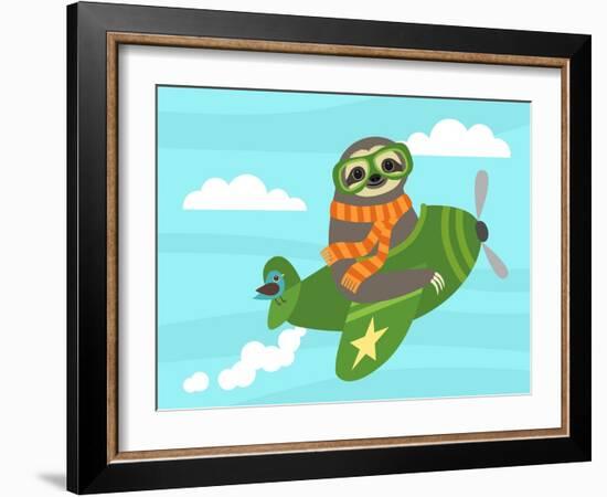 Airborne Sloth-Nancy Lee-Framed Art Print