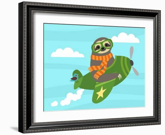 Airborne Sloth-Nancy Lee-Framed Art Print