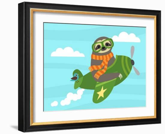 Airborne Sloth-Nancy Lee-Framed Art Print