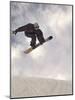 Airborne Snowboarder-null-Mounted Photographic Print