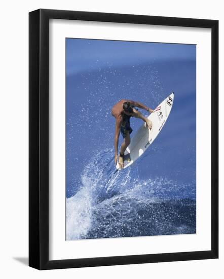 Airborne Surfer-null-Framed Photographic Print