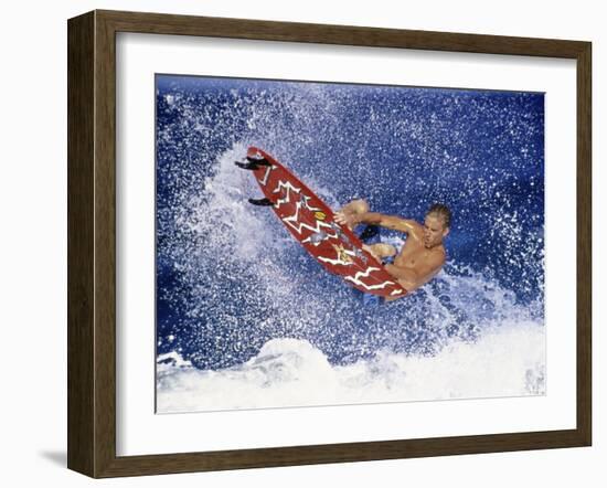 Airborne Surfer-null-Framed Photographic Print