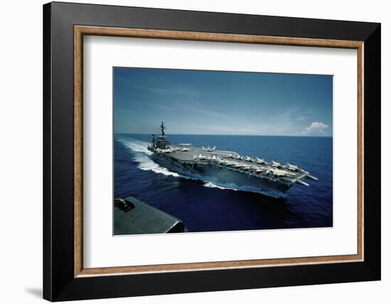 Aircraft Carrier USS Constellation at Sea-null-Framed Photographic Print