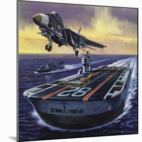 Aircraft Carrier-Wilf Hardy-Mounted Giclee Print