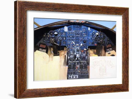 Aircraft Cockpit Instruments-Wilf Hardy-Framed Giclee Print