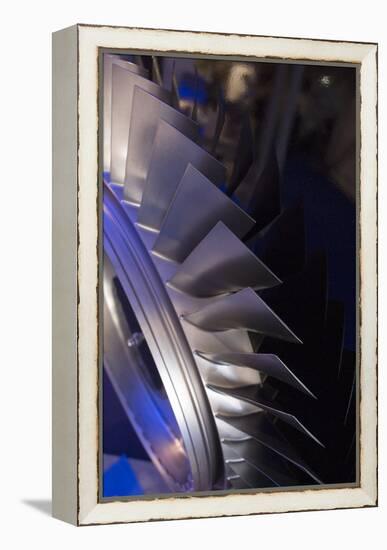 Aircraft Engine Fan Blades.-Mark Williamson-Framed Premier Image Canvas