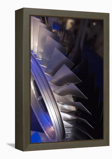 Aircraft Engine Fan Blades.-Mark Williamson-Framed Premier Image Canvas