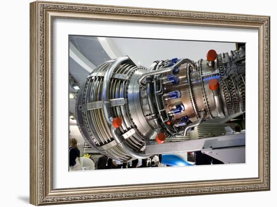 Aircraft Engine on Display.-Mark Williamson-Framed Photographic Print