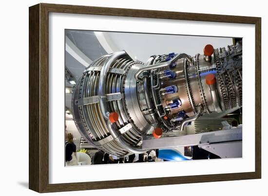 Aircraft Engine on Display.-Mark Williamson-Framed Photographic Print