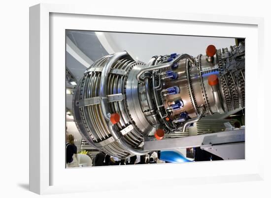 Aircraft Engine on Display.-Mark Williamson-Framed Photographic Print