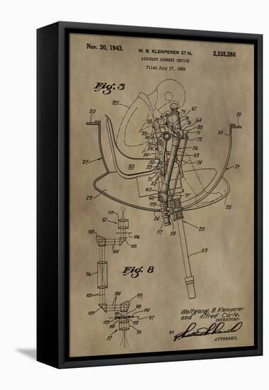 Aircraft Gunnery Device, 1939-Dan Sproul-Framed Stretched Canvas