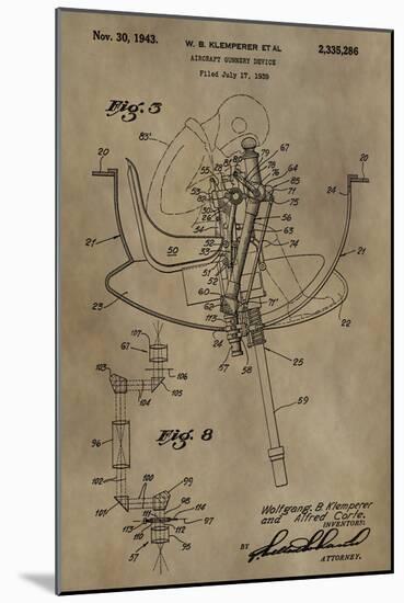 Aircraft Gunnery Device, 1939-Dan Sproul-Mounted Art Print