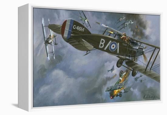 Aircraft in Dogfight-Wilf Hardy-Framed Premier Image Canvas