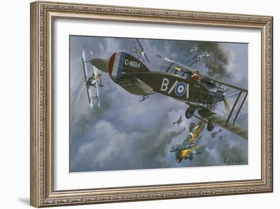 Aircraft in Dogfight-Wilf Hardy-Framed Giclee Print