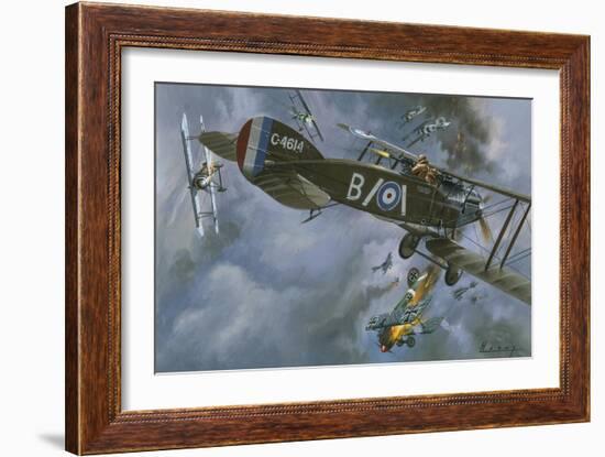 Aircraft in Dogfight-Wilf Hardy-Framed Giclee Print