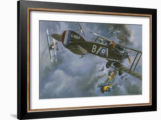 Aircraft in Dogfight-Wilf Hardy-Framed Giclee Print