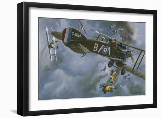 Aircraft in Dogfight-Wilf Hardy-Framed Giclee Print