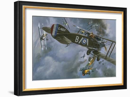 Aircraft in Dogfight-Wilf Hardy-Framed Giclee Print