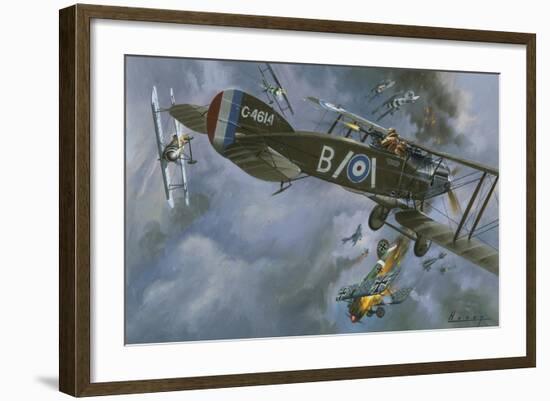 Aircraft in Dogfight-Wilf Hardy-Framed Giclee Print