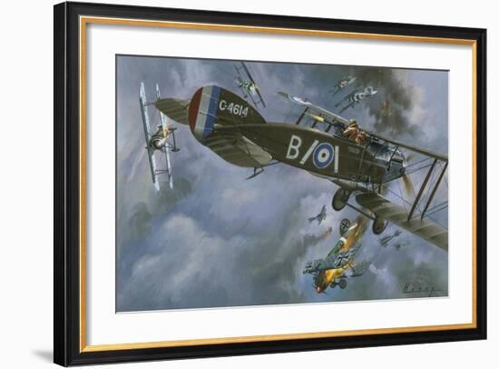 Aircraft in Dogfight-Wilf Hardy-Framed Giclee Print