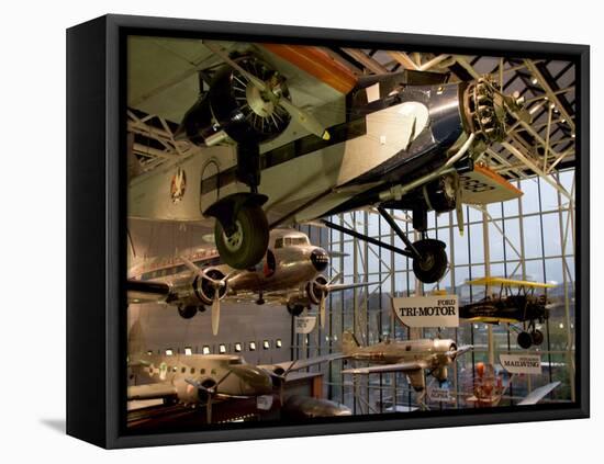 Aircraft in Smithsonian Air and Space Museum, Washington DC, USA-Scott T. Smith-Framed Premier Image Canvas