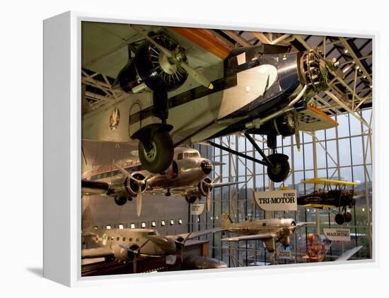 Aircraft in Smithsonian Air and Space Museum, Washington DC, USA-Scott T. Smith-Framed Premier Image Canvas