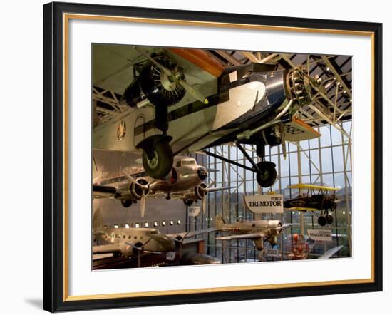 Aircraft in Smithsonian Air and Space Museum, Washington DC, USA-Scott T. Smith-Framed Photographic Print