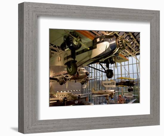 Aircraft in Smithsonian Air and Space Museum, Washington DC, USA-Scott T. Smith-Framed Photographic Print