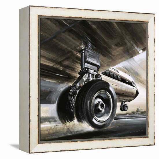 Aircraft Landing or Taking Off-Wilf Hardy-Framed Premier Image Canvas