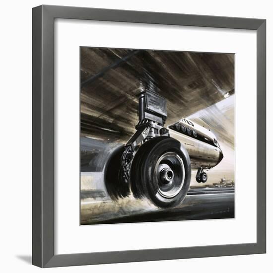 Aircraft Landing or Taking Off-Wilf Hardy-Framed Giclee Print