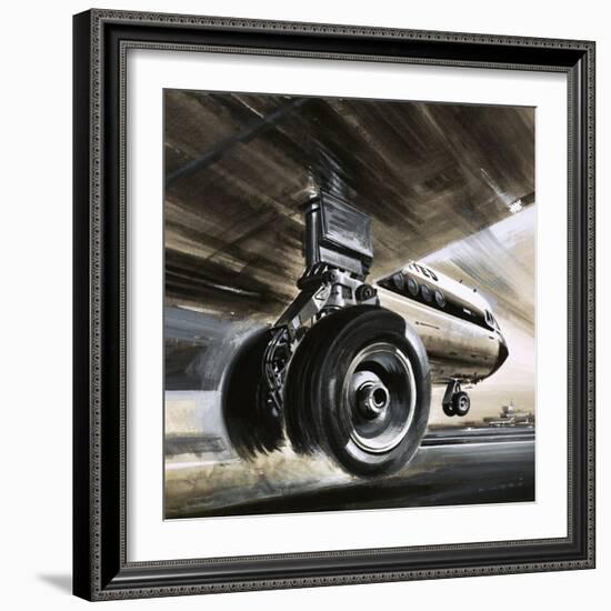 Aircraft Landing or Taking Off-Wilf Hardy-Framed Giclee Print