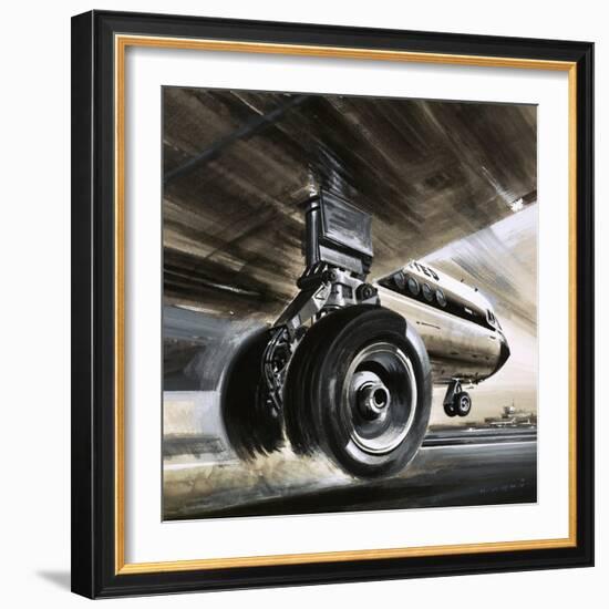 Aircraft Landing or Taking Off-Wilf Hardy-Framed Giclee Print