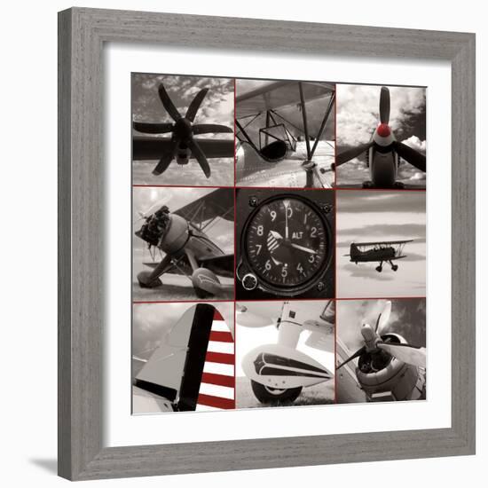 Aircraft Montage-Matt McCarthy-Framed Art Print