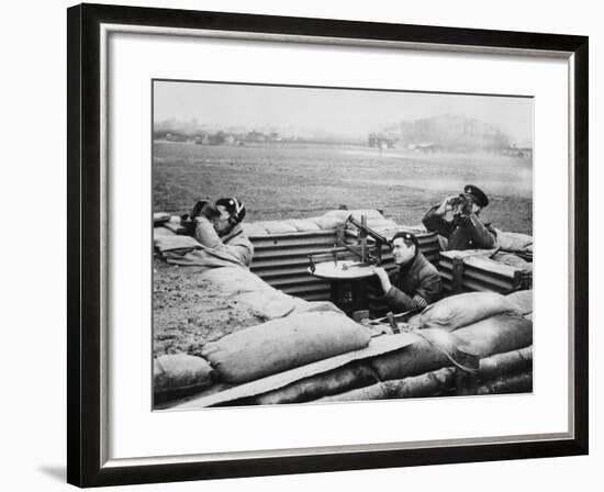 Aircraft Observer Post, During World War Ii-Robert Hunt-Framed Photographic Print